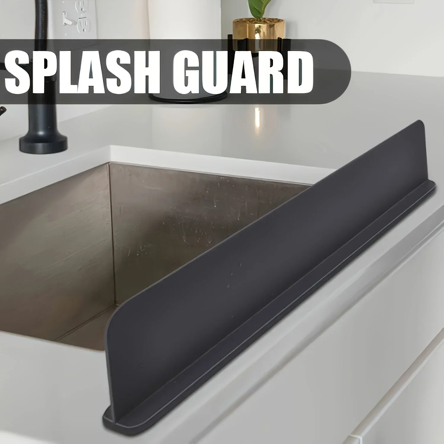 Barrière anti-éclaboussures en silicone avec ventouses pour évier – Protection pour cuisine et laboratoire 2