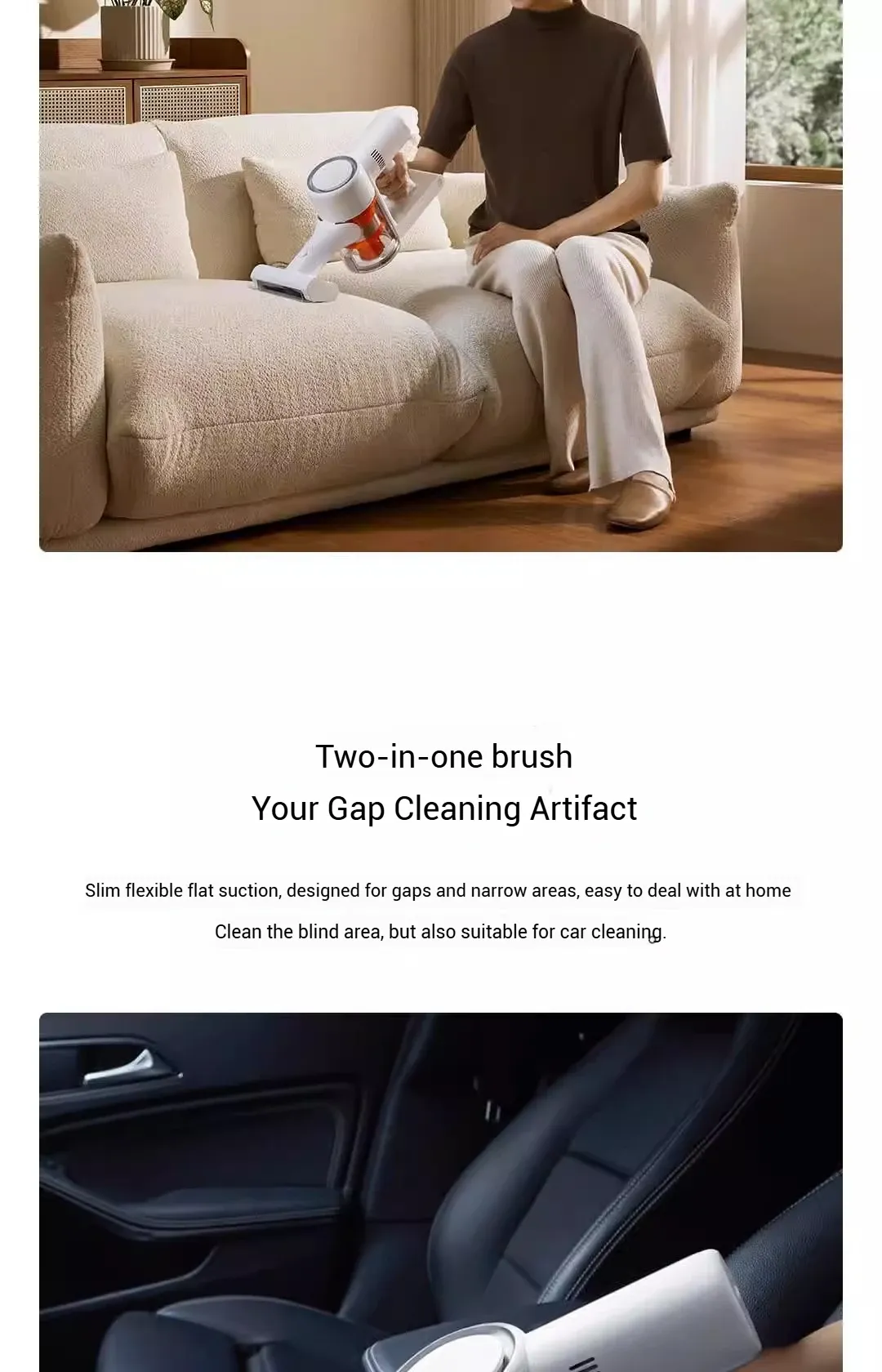 Nettoyage de sols avec l'aspirateur Xiaomi MIJIA 2