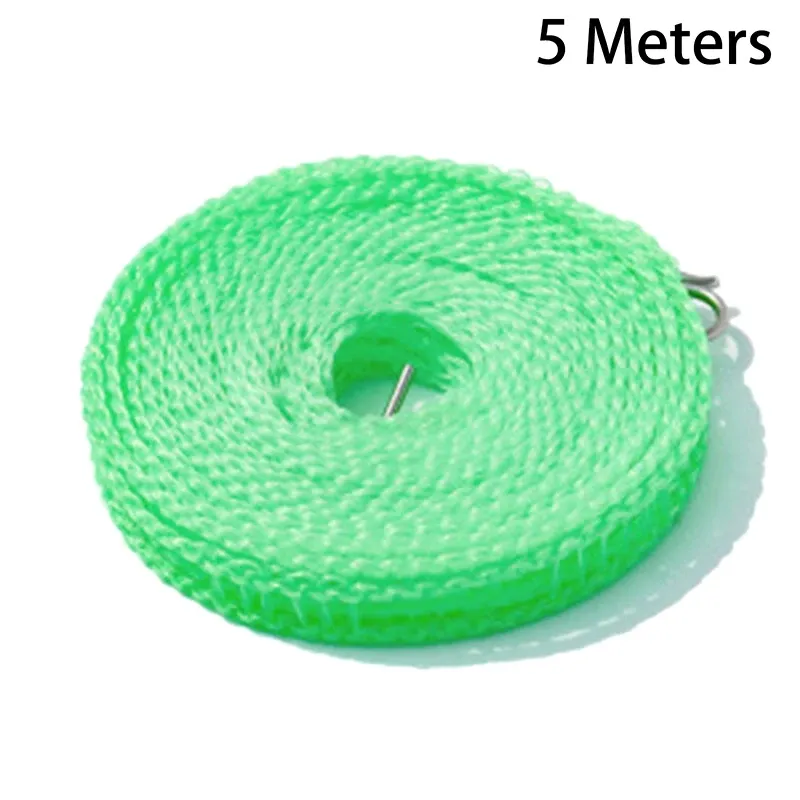 Corde à linge coupe-vent type clôture, pour extérieur, intérieur, maison et voyage, étendoir portable 5 m / 10 m 10