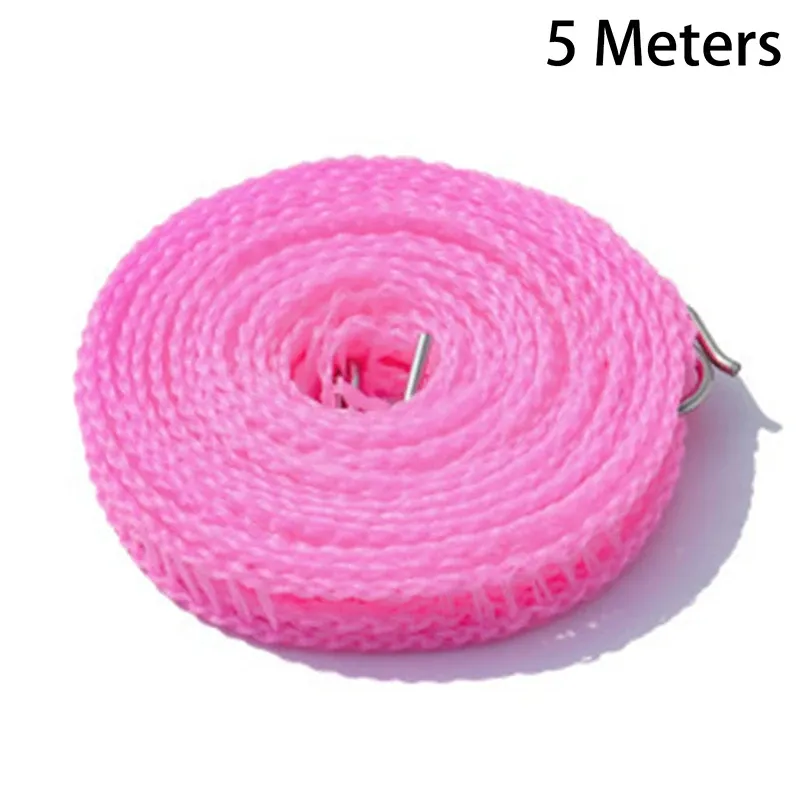 Corde à linge coupe-vent type clôture, pour extérieur, intérieur, maison et voyage, étendoir portable 5 m / 10 m 12