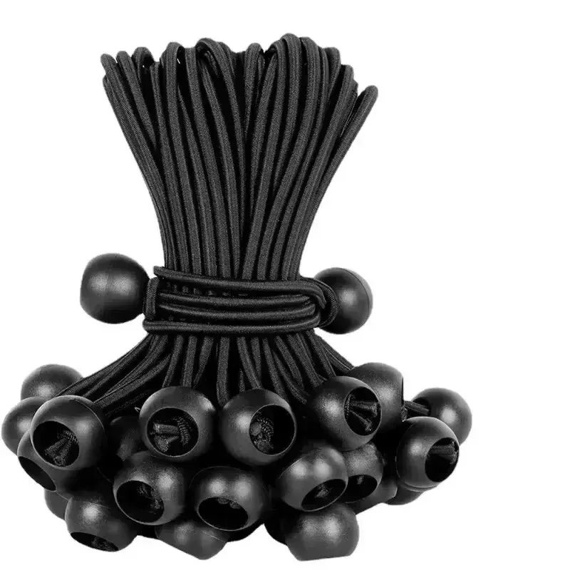 Corde élastique à boule pour extérieur, sangle élastique portable pour fixation de tente, auvent, bâche et fret 7