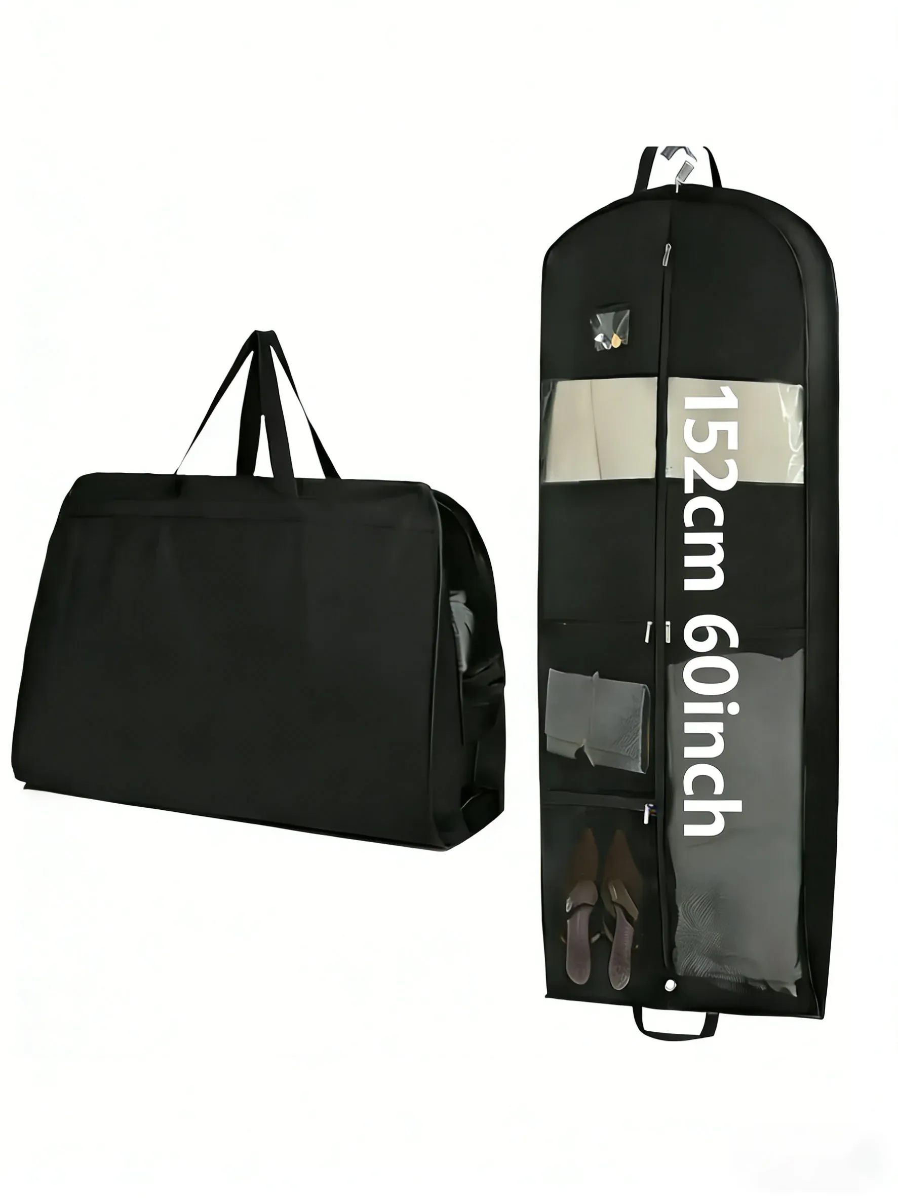 Sac de rangement pour vêtements de voyage à fermeture éclair, organisateur suspendu à soufflet avec compartiment pour chemises, manteaux et robes 8