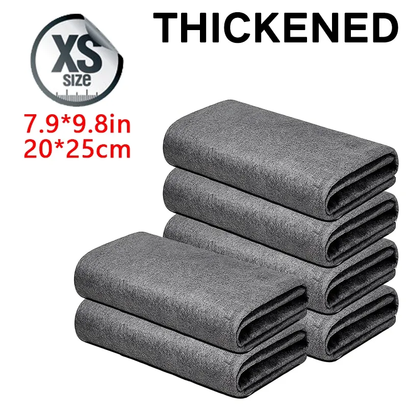 Chiffon de nettoyage en microfibre épais pour verre, réutilisable et lavable, sans peluches, pour cuisine et voiture 7
