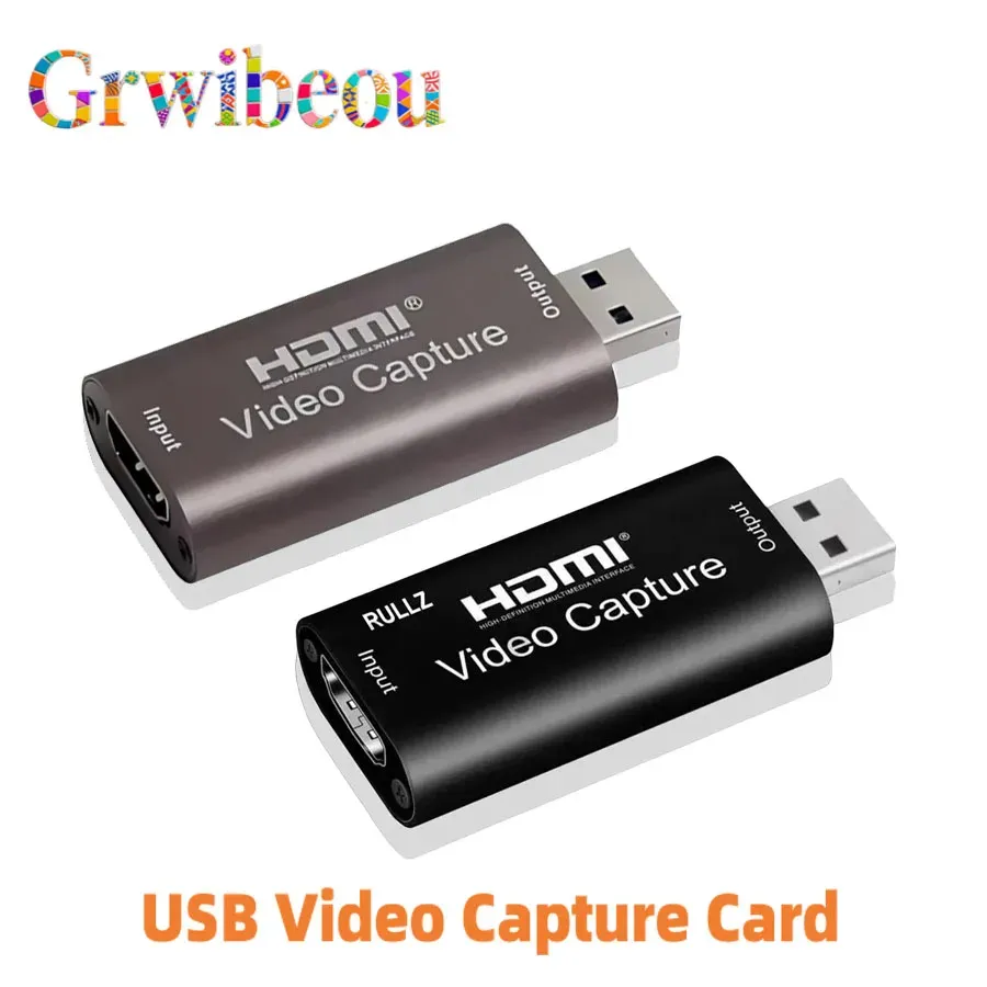 Carte de capture vidéo USB 2.0 1080p, boîtier de capture HDMI pour caméra et DVD, enregistrement sur PC et streaming en direct pour PS4