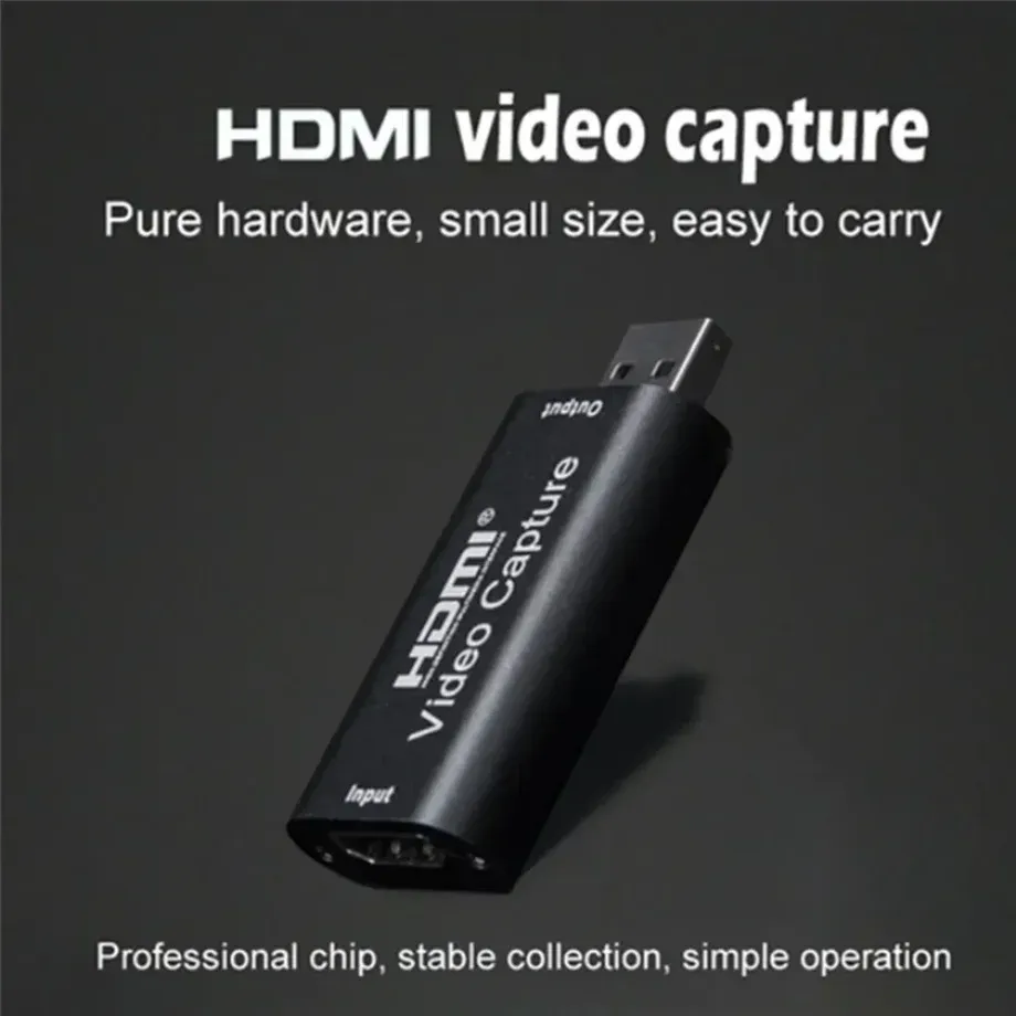 Carte de capture vidéo USB 2.0 1080p, boîtier de capture HDMI pour caméra et DVD, enregistrement sur PC et streaming en direct pour PS4 2