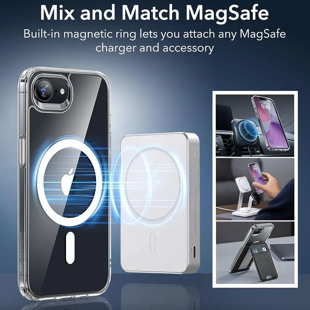 Étui antichoc pour iPhone 17E et 16E, protection des bords