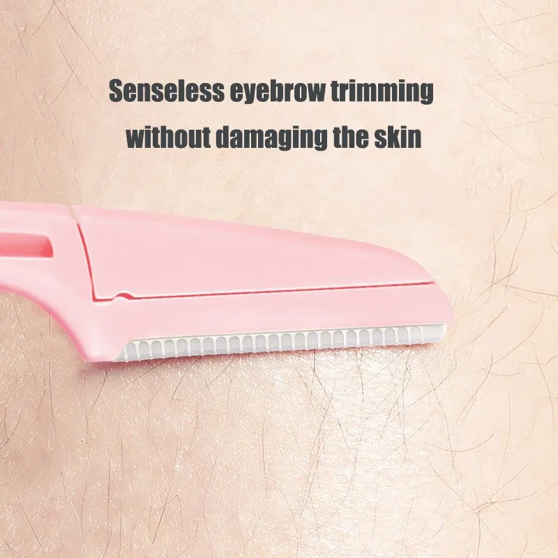 Rasoir visage pour femme avec couteau à sourcils, lames de rechange, ciseaux et outils de beauté professionnels 2