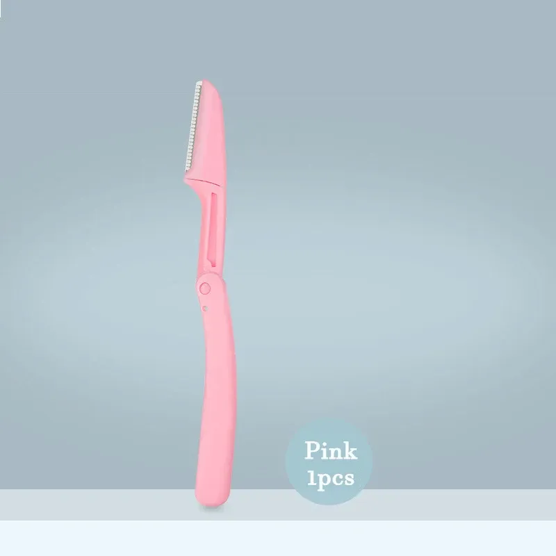 Rasoir visage pour femme avec couteau à sourcils, lames de rechange, ciseaux et outils de beauté professionnels 10
