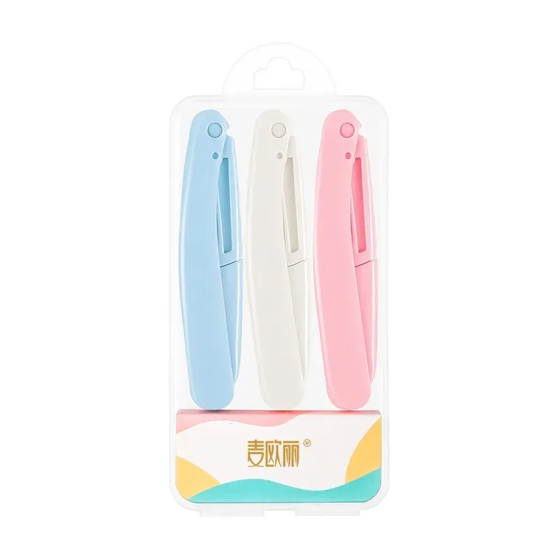 Rasoir visage pour femme avec couteau à sourcils, lames de rechange, ciseaux et outils de beauté professionnels 7