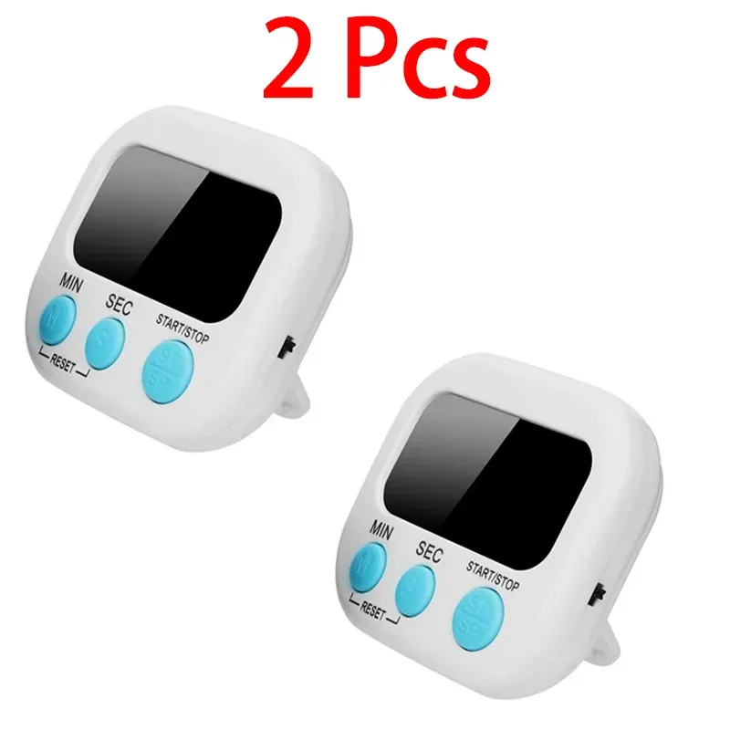 Minuterie de cuisine magnétique à écran LCD – Chronomètre numérique à compte progressif et décroissant, avec alarme, pour la cuisine, la pâtisserie, le sport et la douche 10