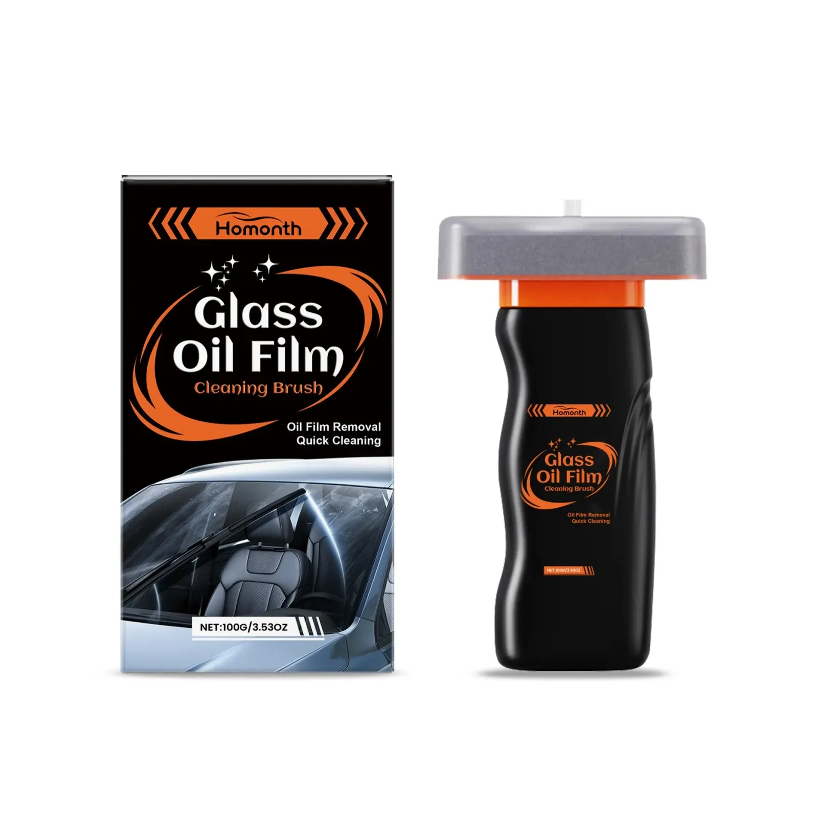 Nettoyant pour vitres de voiture, décapant de film gras et anti-buée 9