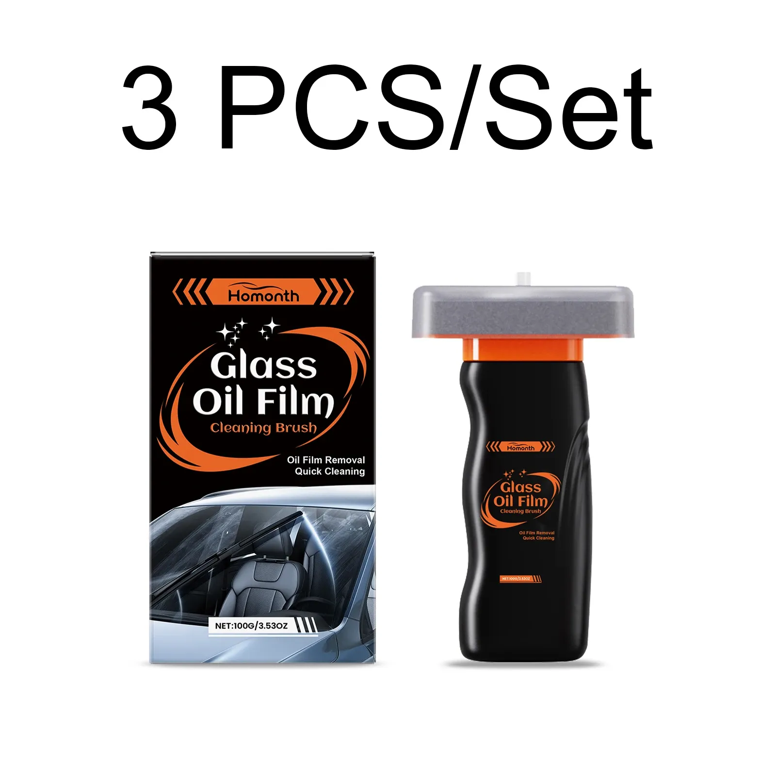 Nettoyant pour vitres de voiture, décapant de film gras et anti-buée 7
