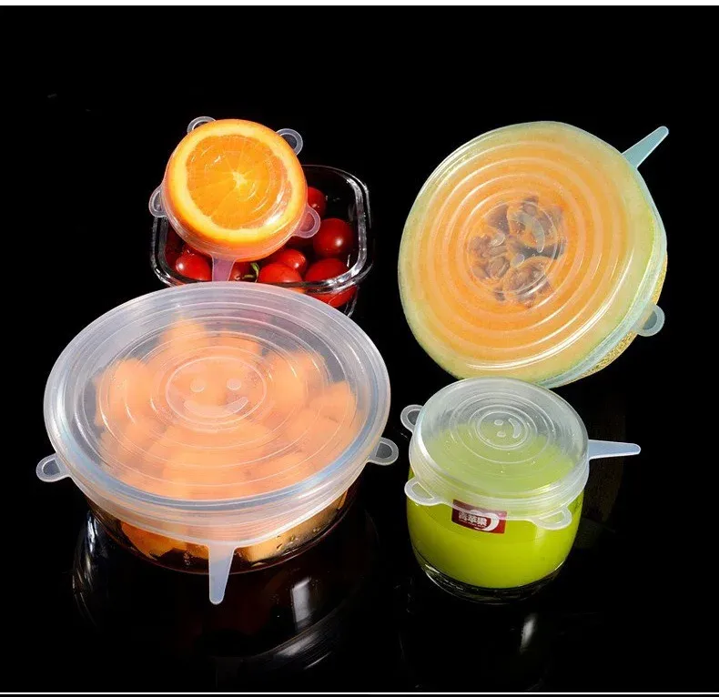 Couvercles en silicone en usage quotidien