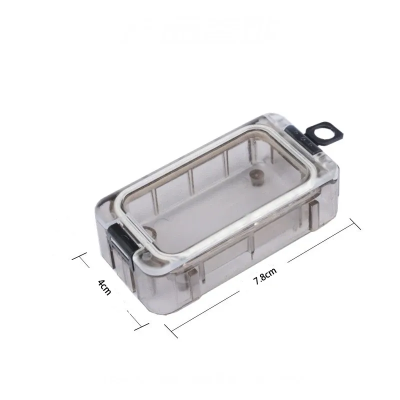 Boîte de rangement étanche et scellée pour accessoires de pêche, leurres et petits outils, avec compartiments modulables, format mini 3