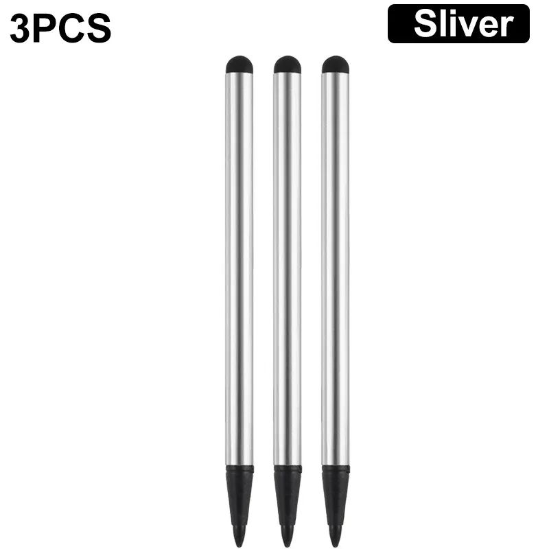 Stylet universel 2 en 1 pour tablette et smartphone, stylet capacitif et résistif compatible iPhone, iPad, Android et tous écrans tactiles, pointe en caoutchouc 10