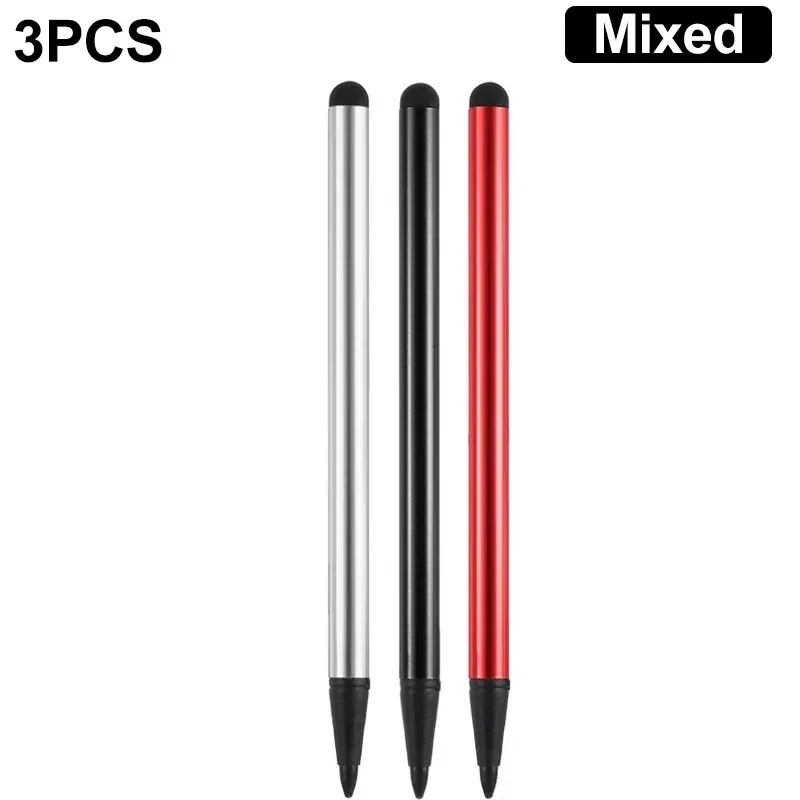 Stylet universel 2 en 1 pour tablette et smartphone, stylet capacitif et résistif compatible iPhone, iPad, Android et tous écrans tactiles, pointe en caoutchouc 13