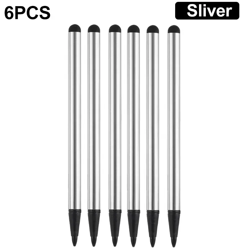 Stylet universel 2 en 1 pour tablette et smartphone, stylet capacitif et résistif compatible iPhone, iPad, Android et tous écrans tactiles, pointe en caoutchouc 14