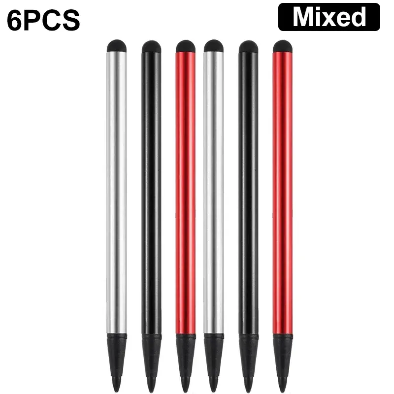 Stylet universel 2 en 1 pour tablette et smartphone, stylet capacitif et résistif compatible iPhone, iPad, Android et tous écrans tactiles, pointe en caoutchouc 17