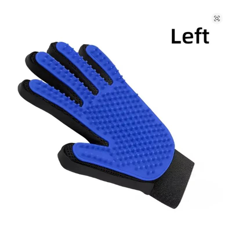 Gant de toilettage pour chien et chat, brosse de massage anti-poils 9