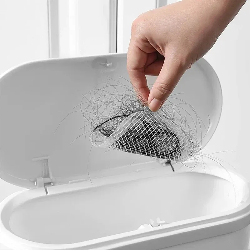 Lot de 10 à 50 filtres ronds jetables en maille adhésive pour drain de douche 3