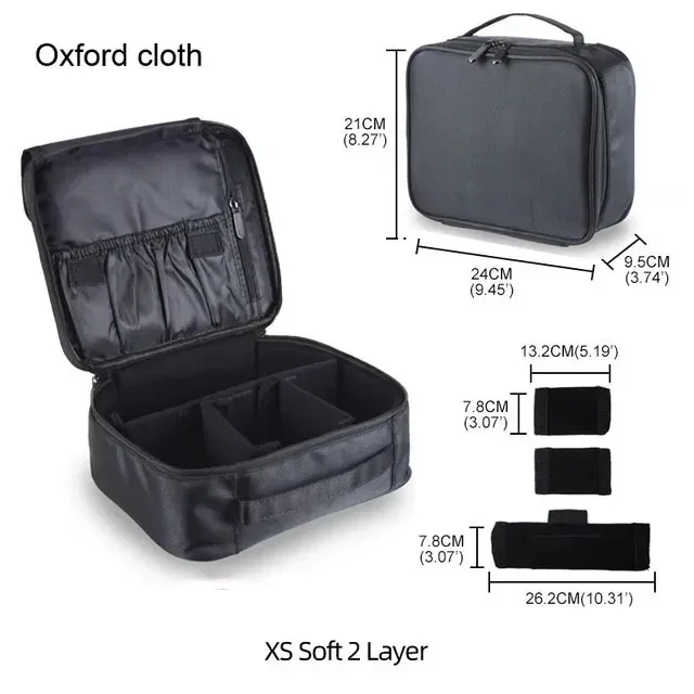 Trousse de maquillage professionnelle pour femme, grande capacité, idéale pour le voyage, organisateur de cosmétiques pour soins des ongles et maquillage 21