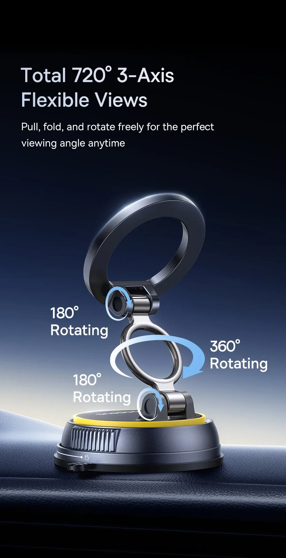 Support pivotant à 360 degrés pour voiture