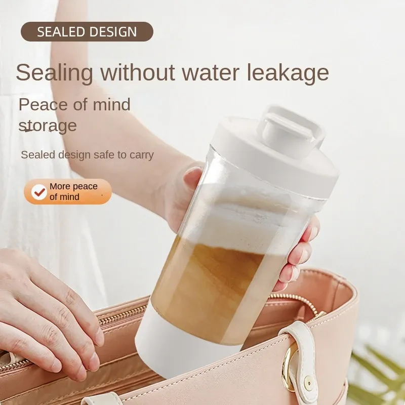 Mélangeur électrique portable, shaker rechargeable par USB, shaker de sport haute puissance pour milkshakes et café, idéal pour le fitness en plein air, 2026 5