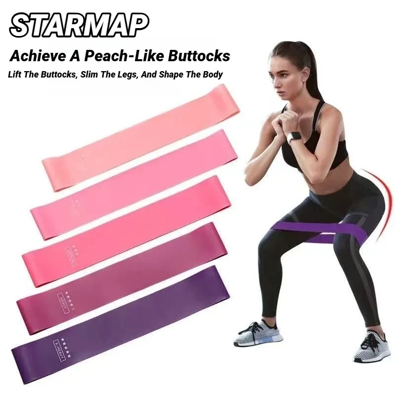 Ensemble de bandes de résistance en latex pour l'entraînement musculaire, le yoga et le fitness, à la maison et en voyage