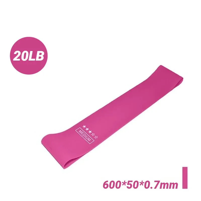 Ensemble de bandes de résistance en latex pour l'entraînement musculaire, le yoga et le fitness, à la maison et en voyage 7
