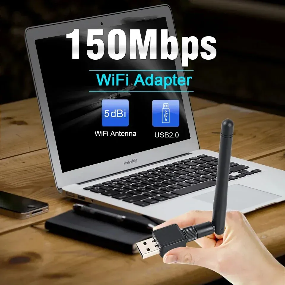 Adaptateur USB Wi-Fi, vue principale