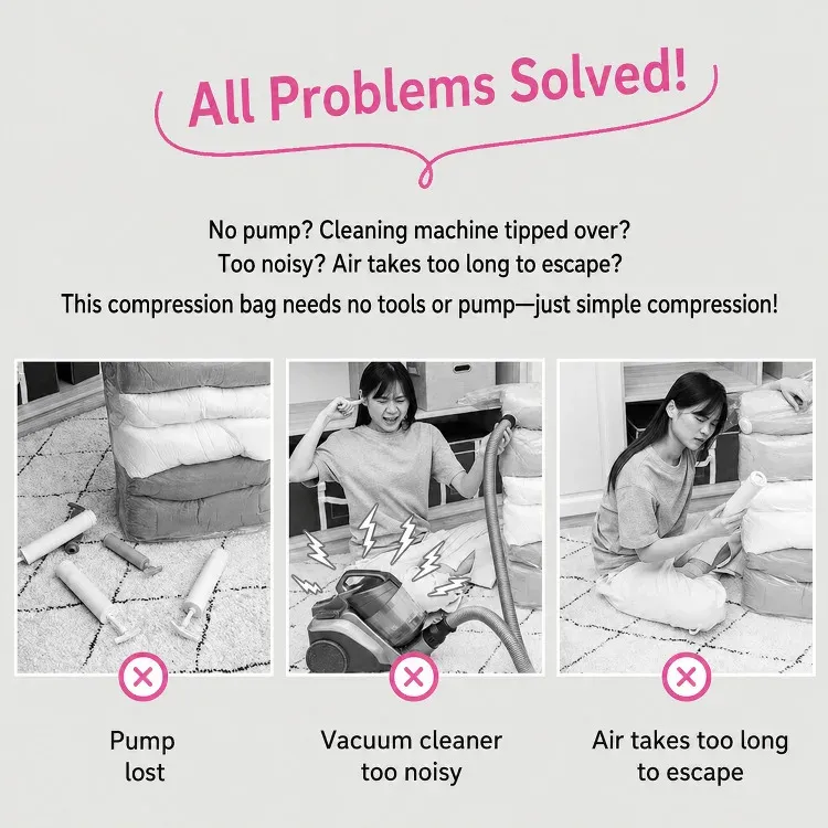 Sac de compression sous vide avec couette