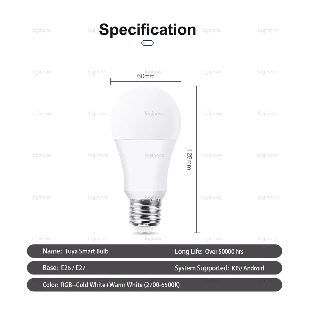 Ampoule LED connectée, finition soignée