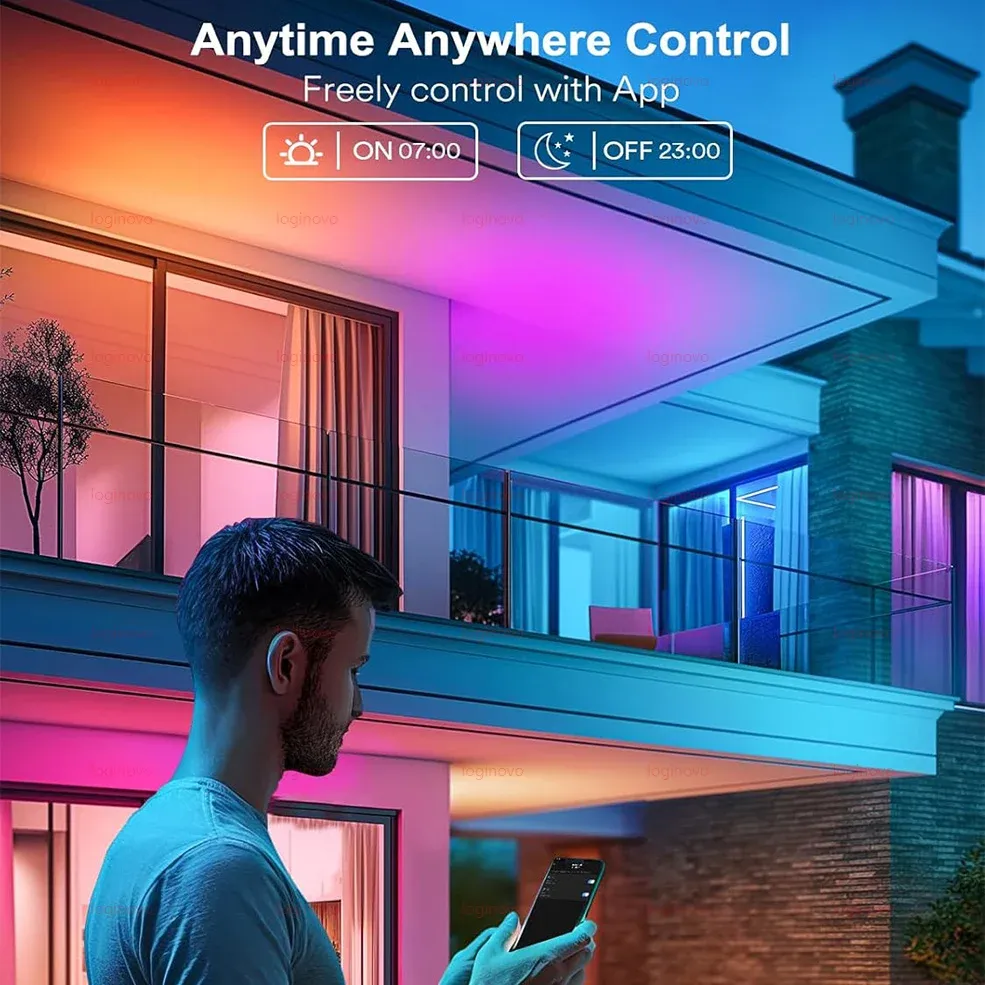 Ampoule LED connectée, détail de l'ambiance