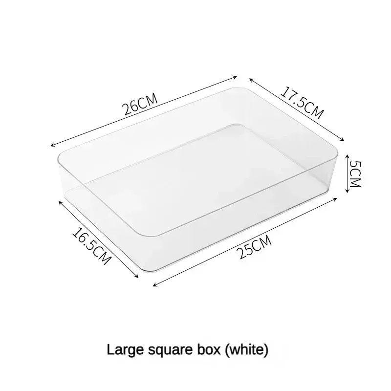 Organisateurs de tiroirs de bureau, ensemble de rangement pour salle de bain en plastique, organisateur de maquillage, boîte de rangement transparente, bacs, gadget de cuisine 10