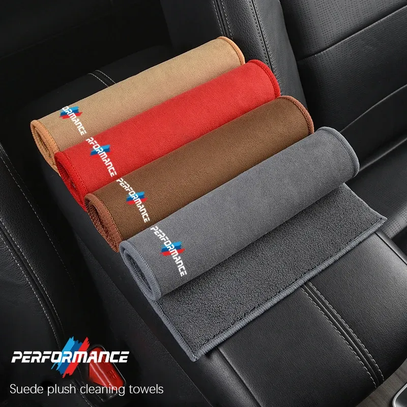 Serviette de voiture en microfibre, chiffon de nettoyage super absorbant pour BMW Performance E46 E60 E90 E39 E87 E36 E92 E70 E91 X3 X5 X1 X2 X4 X6 - Image 1