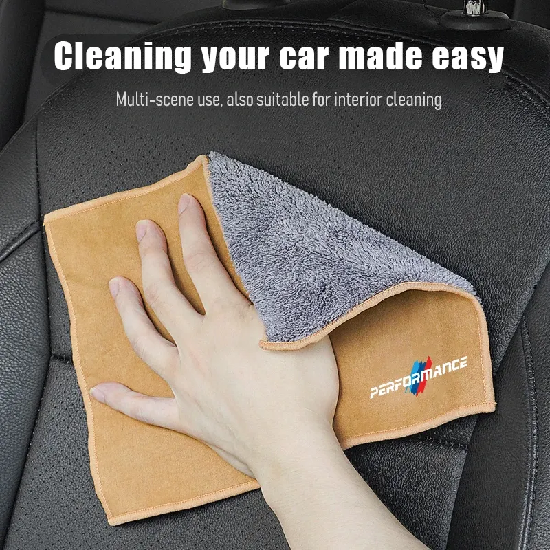Serviette de voiture en microfibre, chiffon de nettoyage super absorbant pour BMW Performance E46 E60 E90 E39 E87 E36 E92 E70 E91 X3 X5 X1 X2 X4 X6 2