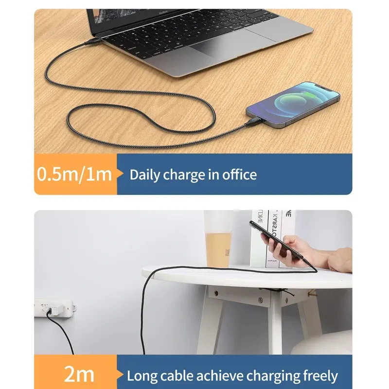 Câble magnétique à charge rapide Micro USB / USB-C pour téléphone portable 6