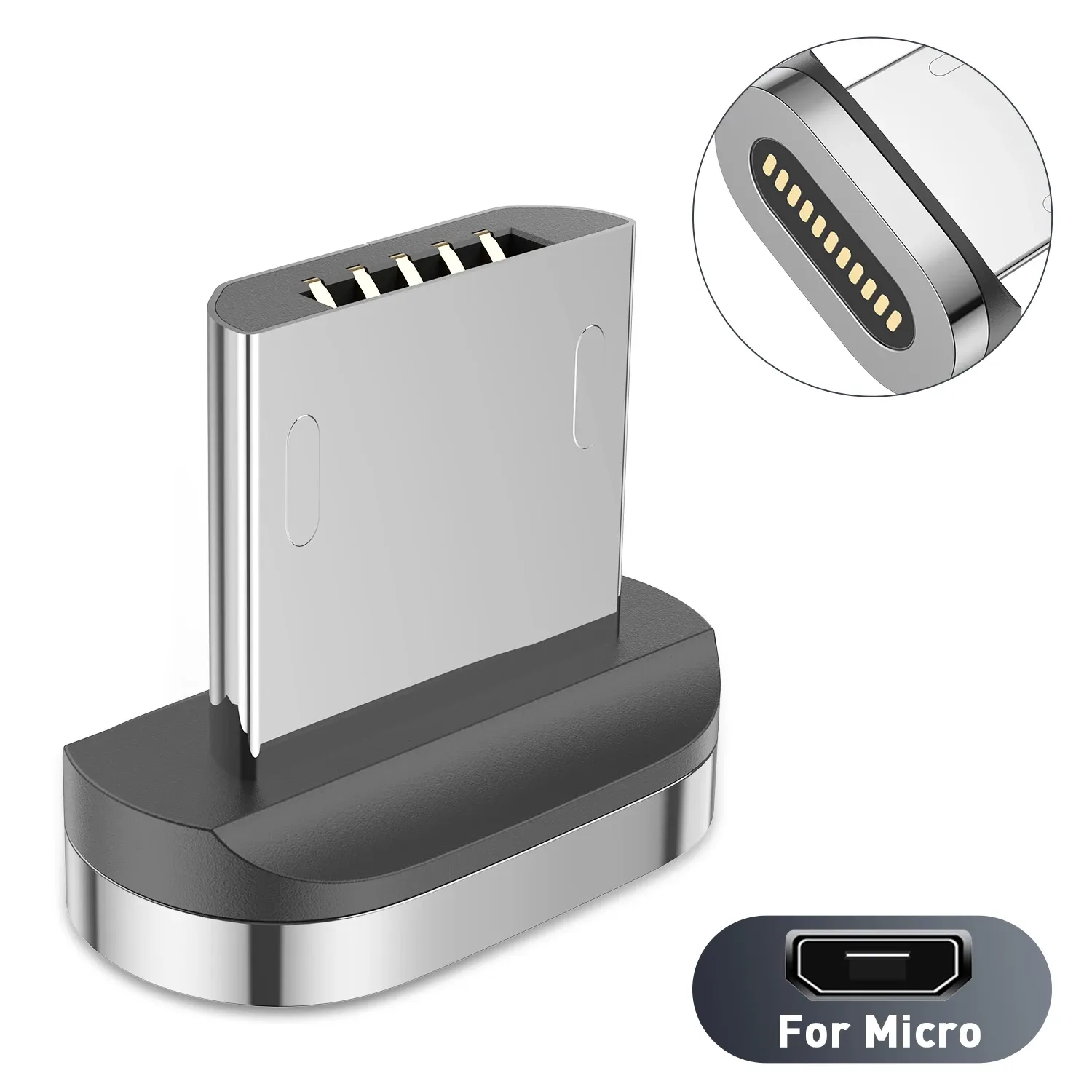 Câble magnétique à charge rapide Micro USB / USB-C pour téléphone portable 9