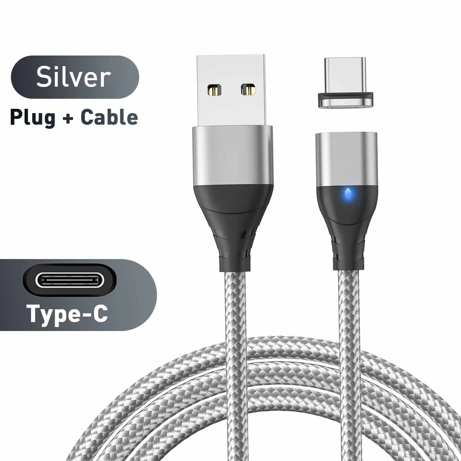 Câble magnétique à charge rapide Micro USB / USB-C pour téléphone portable 17