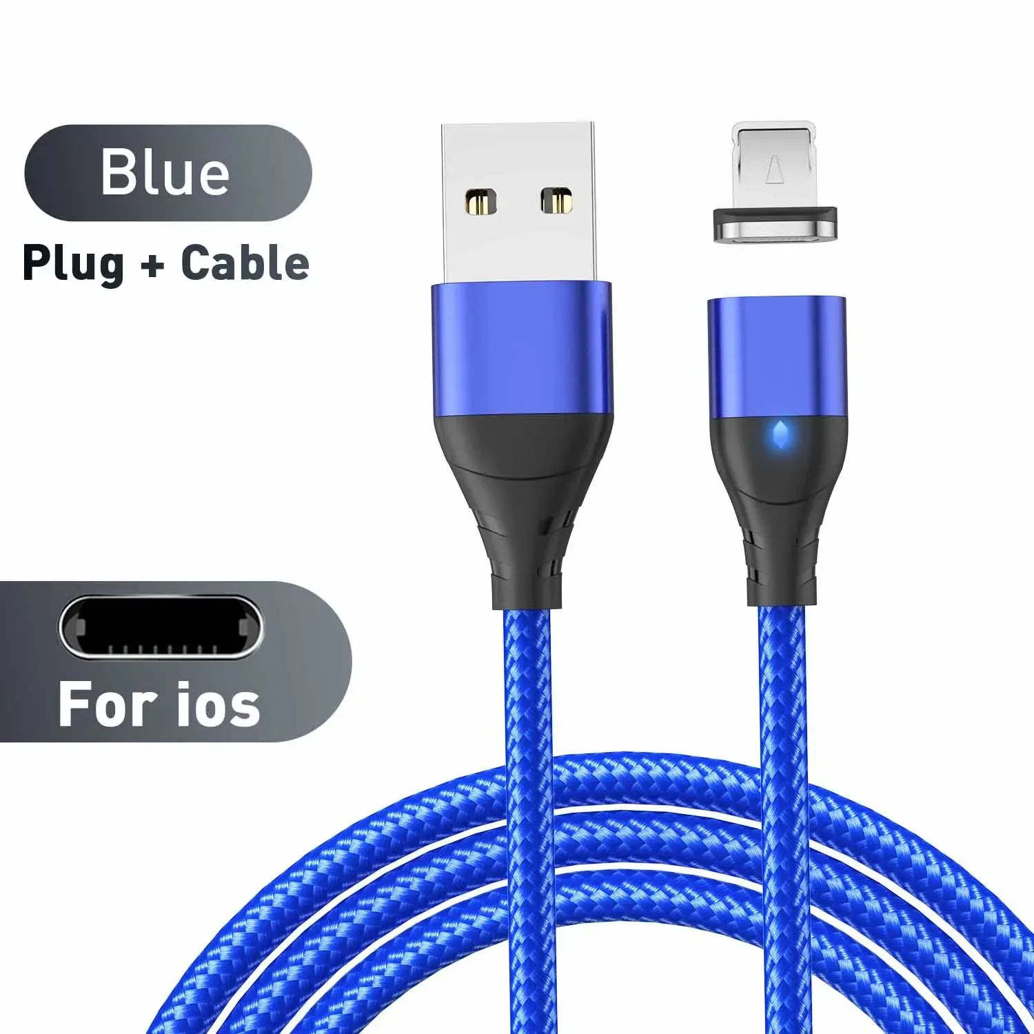Câble magnétique à charge rapide Micro USB / USB-C pour téléphone portable 14