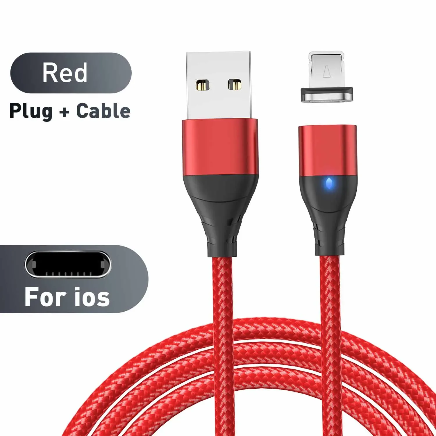 Câble magnétique à charge rapide Micro USB / USB-C pour téléphone portable 16
