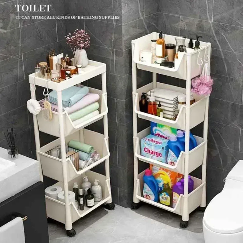 Étagère de rangement mobile sur roulettes pour cuisine, chariot à jouets et collations, étagère d'appoint de bureau 5