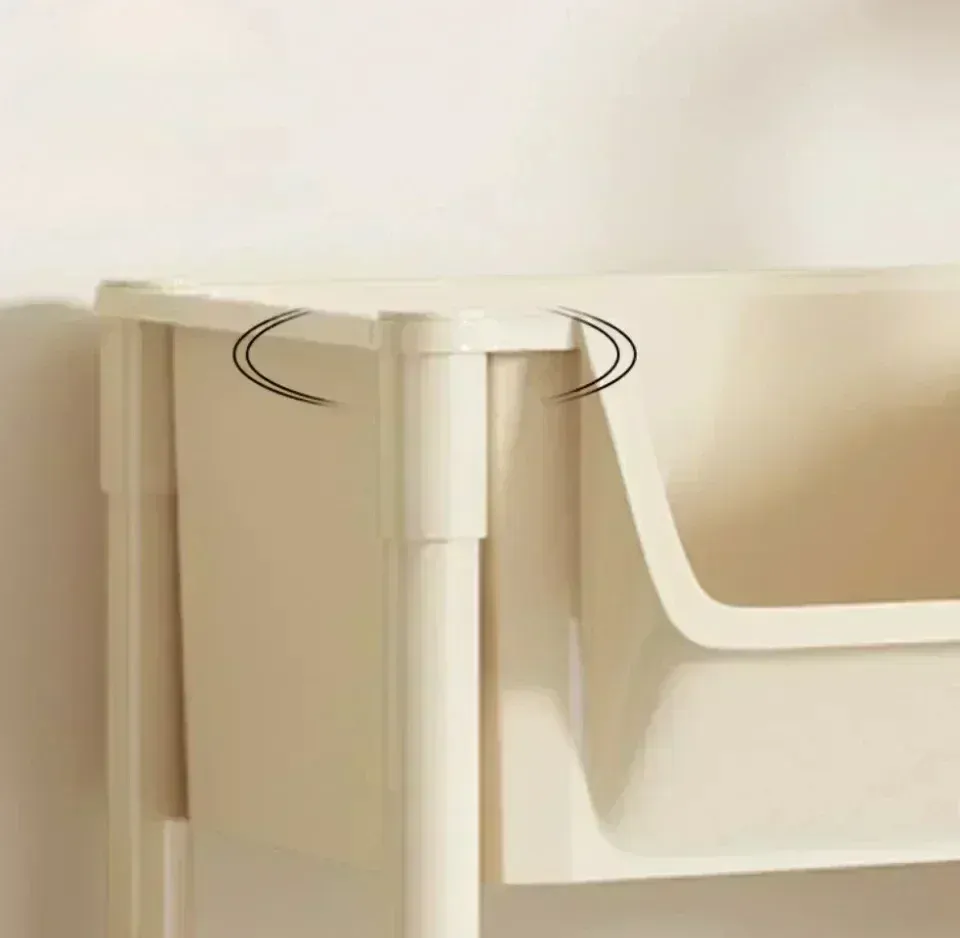 Étagère de rangement mobile, rangement de la salle de bain