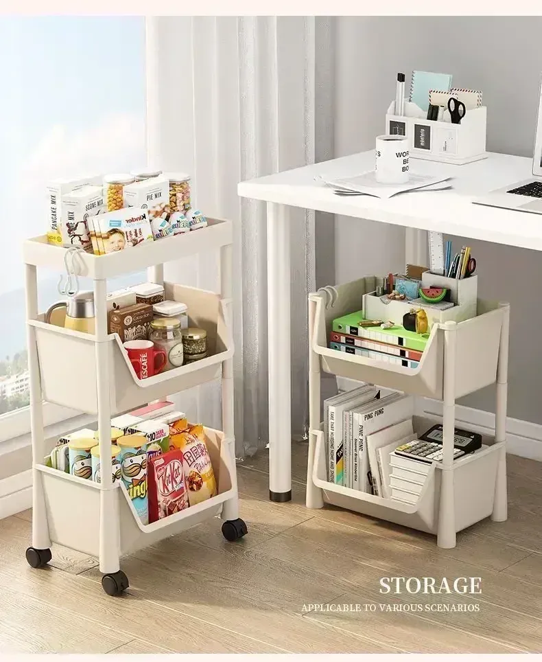 Étagère de rangement mobile, espace enfants
