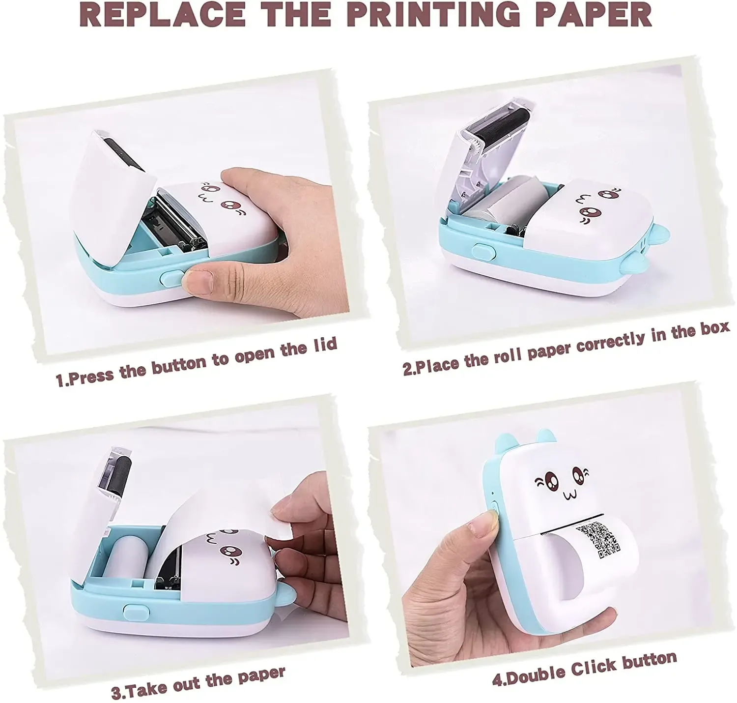Imprimante thermique portable, usage quotidien