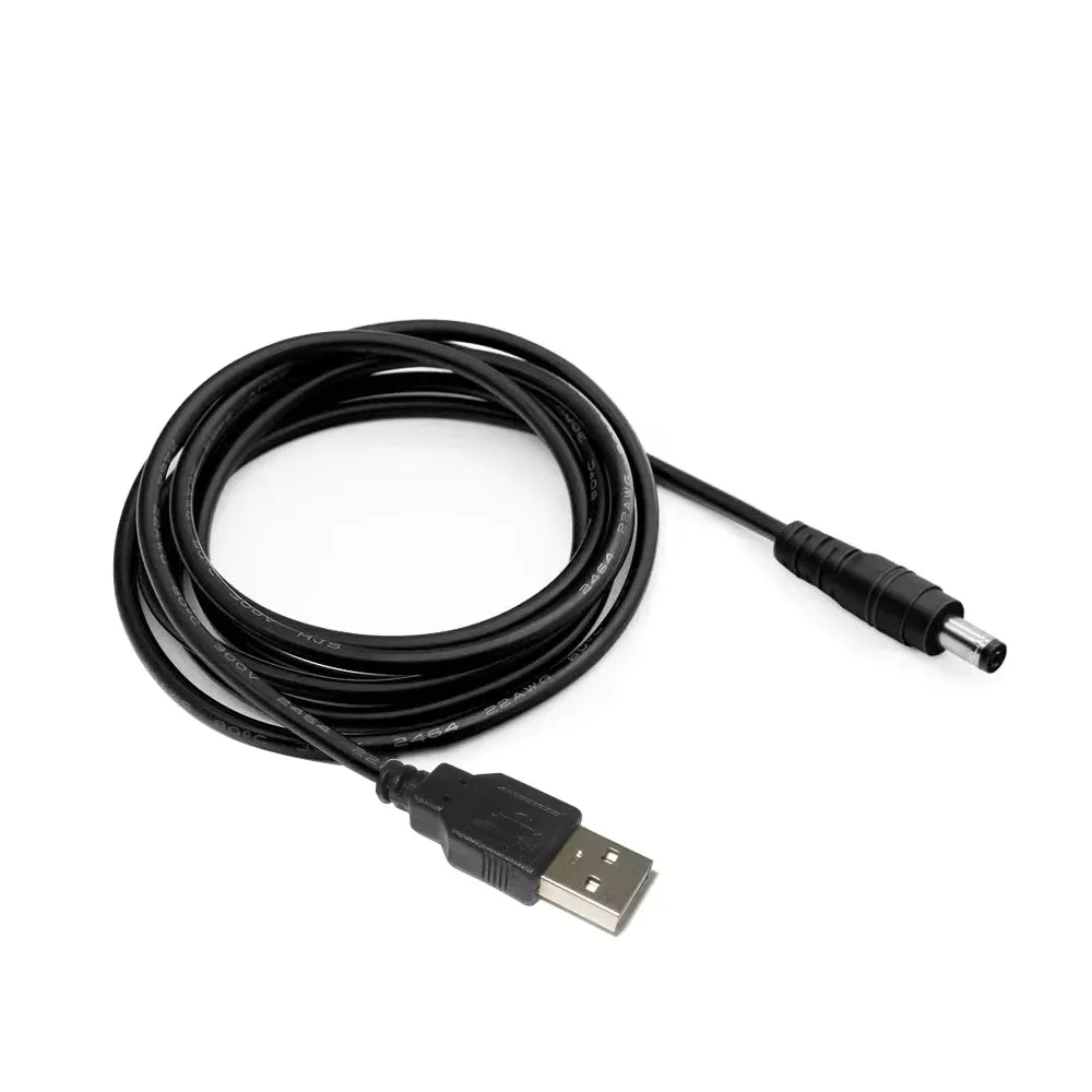 Câble d'alimentation USB vers DC universel, connecteur Jack 5,5 x 2,1 mm, 5 V, avec 8 embouts interchangeables pour caméras de vidéosurveillance et boîtiers TV 4