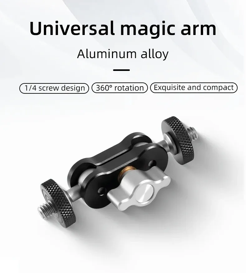 Vue détaillée du bras articulé en alliage d'aluminium