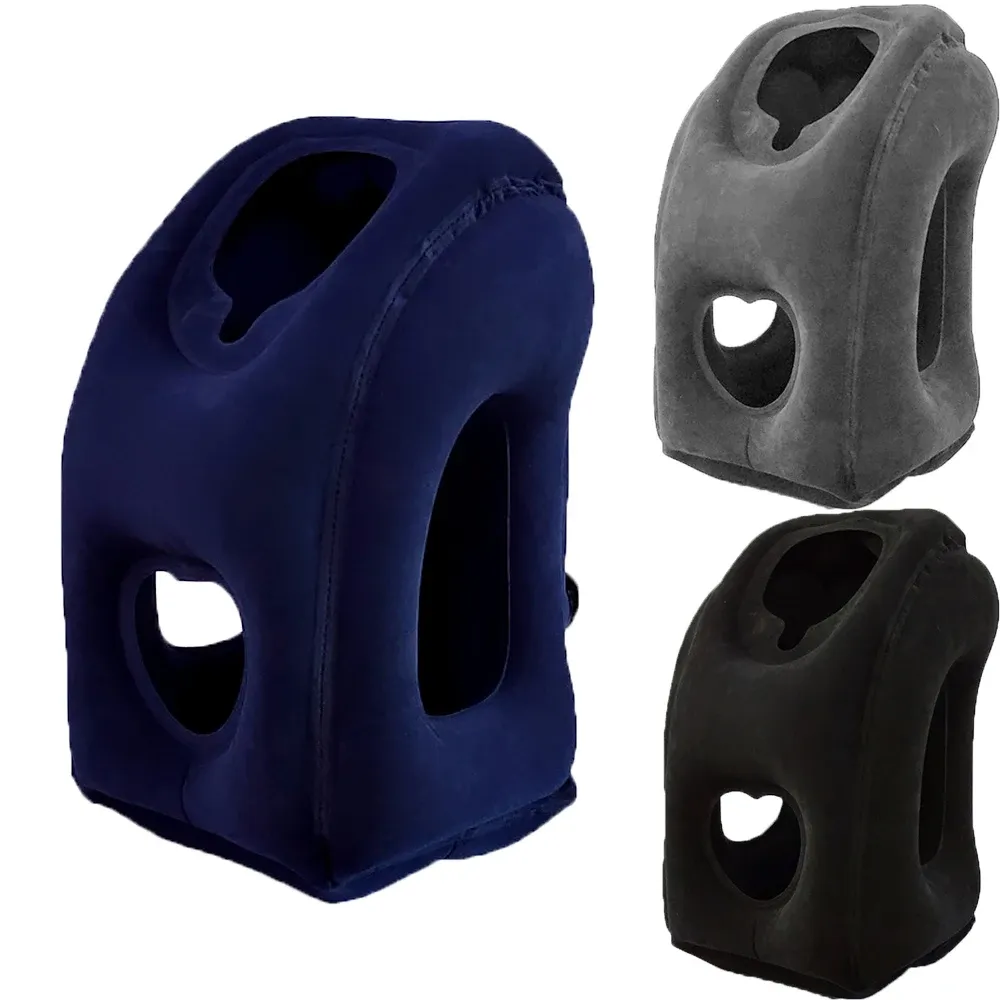 Oreiller de voyage gonflable et portable pour le soutien du cou 1