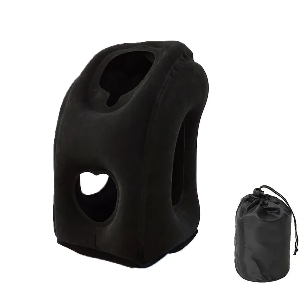 Oreiller de voyage gonflable et portable pour le soutien du cou 7