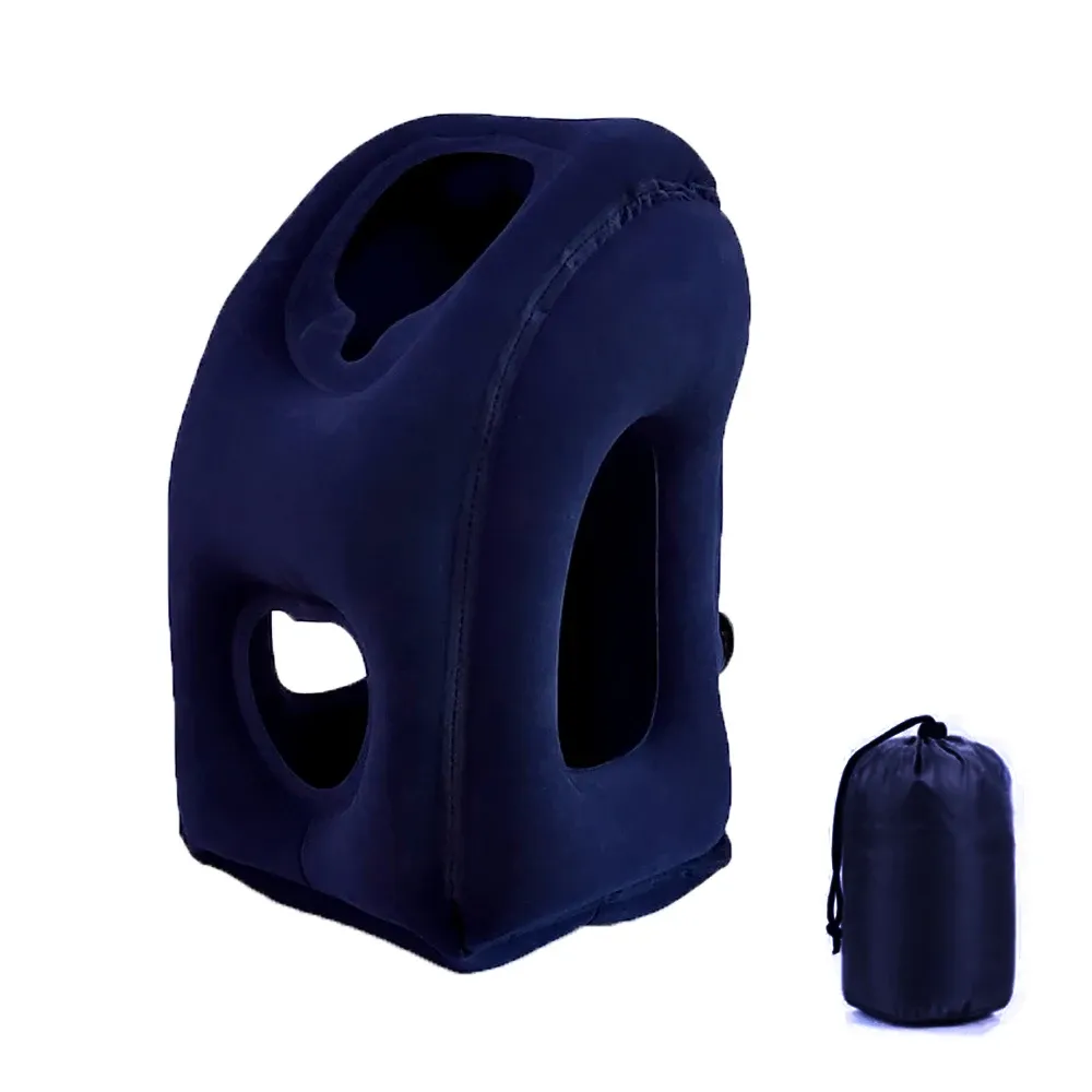 Oreiller de voyage gonflable et portable pour le soutien du cou 8